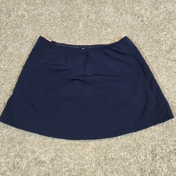 Tommy Hilfiger Swim Skirt Navy, Red, White Under Shorts Womans Small NWT - Picture 5 of 7